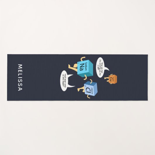 Funny Chemistry Periodic Table Science Gag Yogamat (Voorkant (horizontaal))
