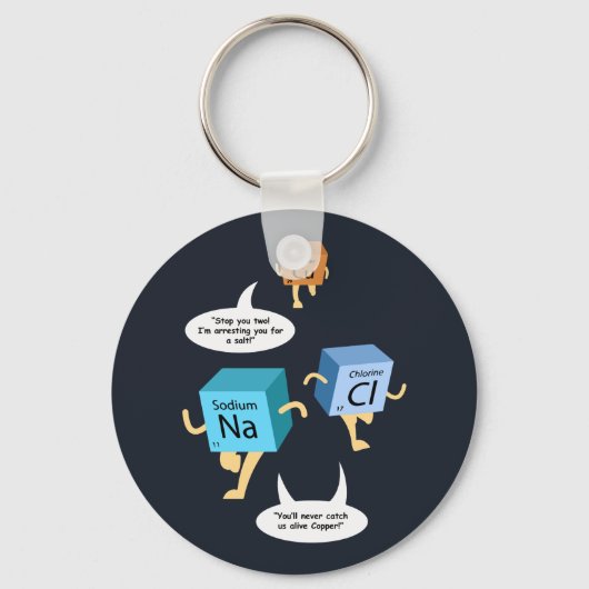 Funny Chemistry Periodic Table Science Sleutelhanger (Voorkant)