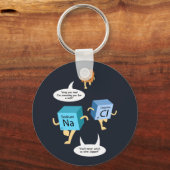 Funny Chemistry Periodic Table Science Sleutelhanger (Voorkant)