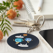 Funny Chemistry Periodic Table Science Sleutelhanger (Zijkant)