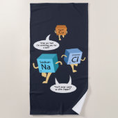 Funny Chemistry Periodic Table Science Strandlaken (Voorkant)