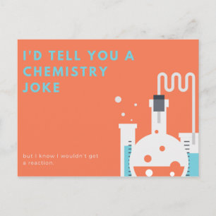 Funny Chemistry Pun Briefkaart
