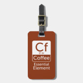 Funny Chemistry Pun Joke coffeesemelem Bagagelabel (Voorkant verticaal)