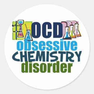 Funny Chemistry Ronde Sticker