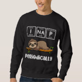 Funny Chemistry Science Sloth I Nap Trui (Voorkant)