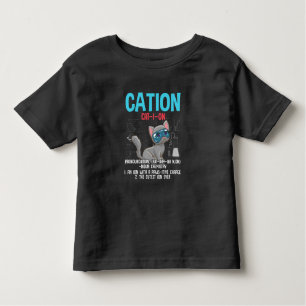 Funny Chemistry Scientist Cation Element Cat Lover Kinder Shirts