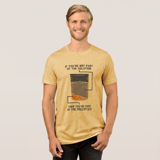 Funny Chemistry Solution Tri-Blend Shirt (Voorkant volledig)
