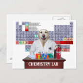 Funny Chemistry Teacher Briefkaart met Lab (Voorkant / Achterkant)