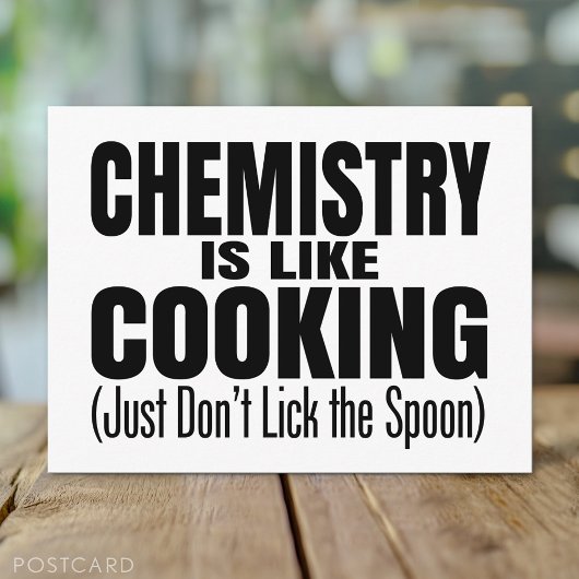 Funny Chemistry Teacher Quote Briefkaart