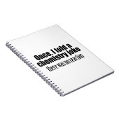 Funny Chemistry Teacher Quote - geen reactie Notitieboek (Rechterzijde)