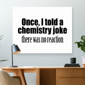 Funny Chemistry Teacher Quote - geen reactie Poster