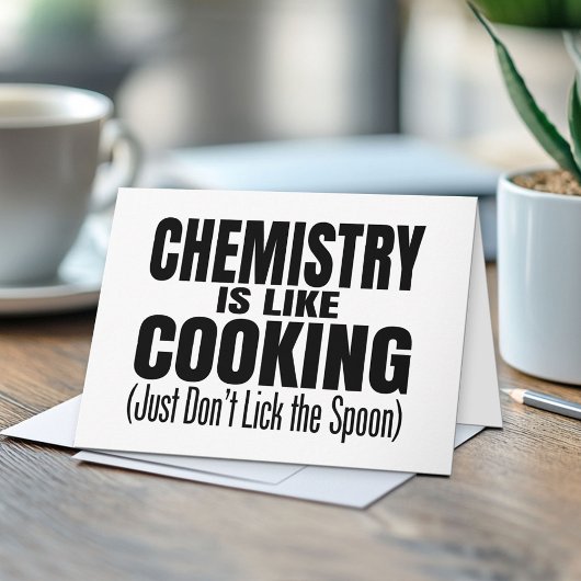Funny Chemistry Teacher Quote Kaart