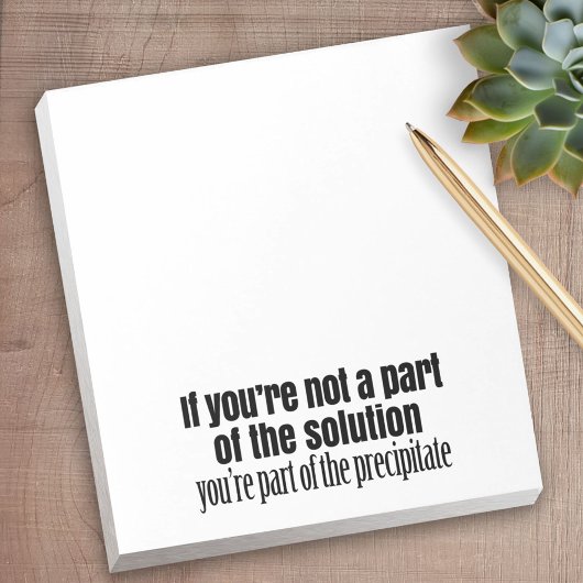 Funny Chemistry Teacher Quote Notitieblok