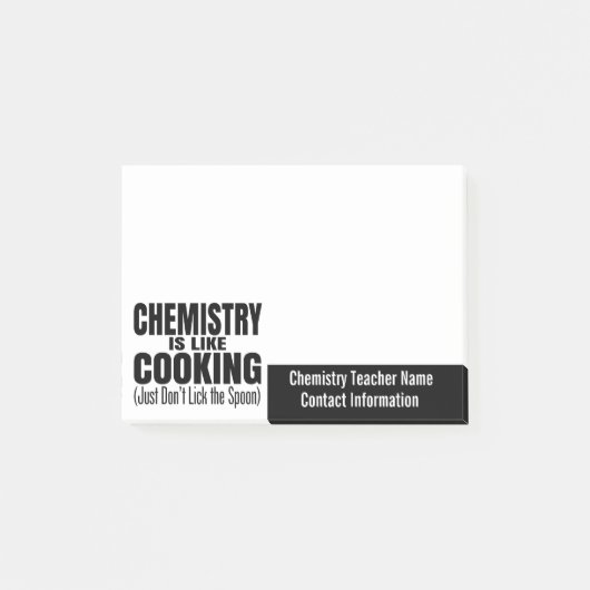 Funny Chemistry Teacher Quote Post-it® Notes (Voorkant)