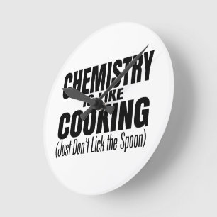 Funny Chemistry Teacher Quote Ronde Klok