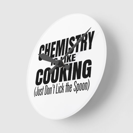 Funny Chemistry Teacher Quote Ronde Klok (Hoek)