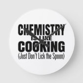 Funny Chemistry Teacher Quote Ronde Klok (Voorkant)