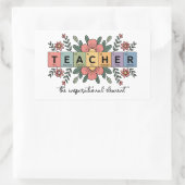 Funny Chemistry Teacher | Science Lover  Rechthoekige Sticker (Tas)