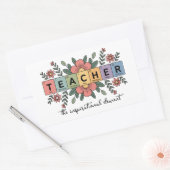 Funny Chemistry Teacher | Science Lover  Rechthoekige Sticker (Envelop)