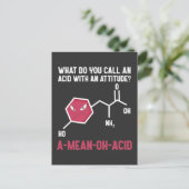 Funny Chemistry Teacher Student Lab Amino Acid Briefkaart (Staand voorkant)