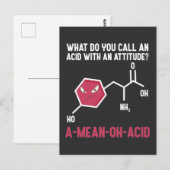 Funny Chemistry Teacher Student Lab Amino Acid Briefkaart (Voorkant / Achterkant)