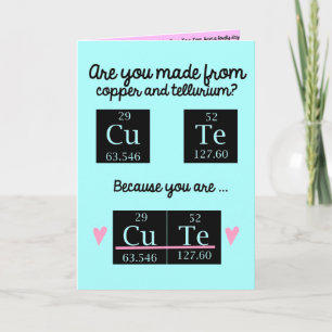 Funny Chemistry Valentijnsdag Card Feestdagen Kaart