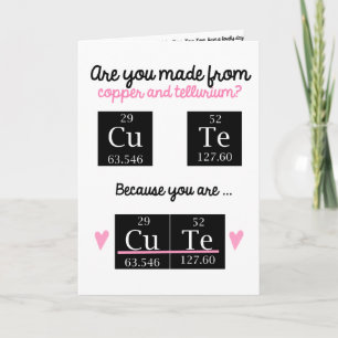 Funny Chemistry Valentijnsdag Card Feestdagen Kaart
