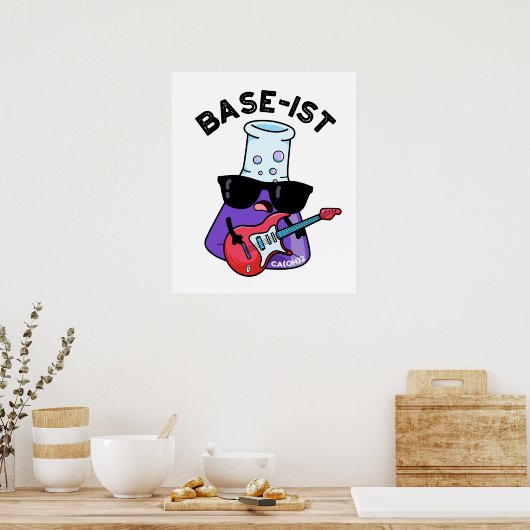 Funny Chemistry-woordspeling op de basislijst Poster (Keuken)