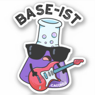 Funny Chemistry-woordspeling op de basislijst Sticker