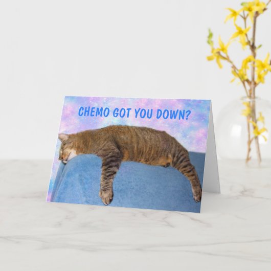 Funny Chemo Support Kaart (Gele Bloem)