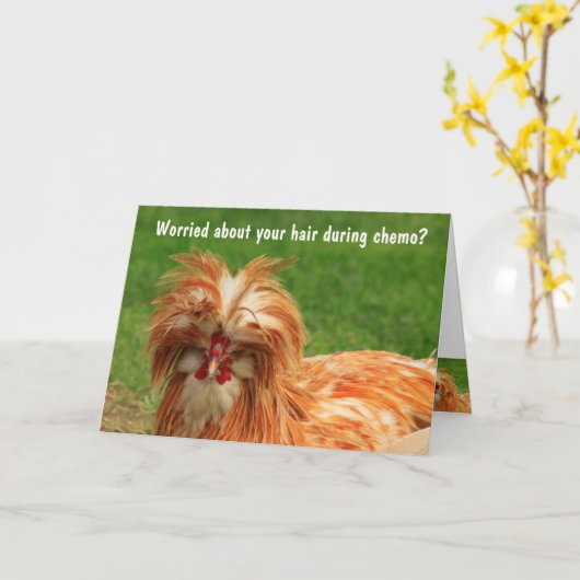 Funny Chemo Support Stimulding Kaart (Gele Bloem)