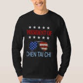 Funny Chen Tai Chi Healing Usa Flag Therapist Sayi T-shirt (Voorkant)