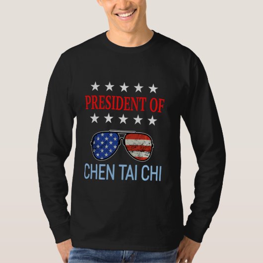 Funny Chen Tai Chi Healing Usa Flag Therapist Sayi T-shirt (Voorkant)