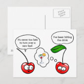Funny Cherry Puns Joke Briefkaart (Voorkant / Achterkant)