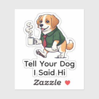 Funny Chesapeake Bay Ret dog Business Suit Coffee  Sticker