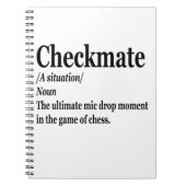 Funny Chess Checkmate Definition Chess Lover Notitieboek (Voorkant)