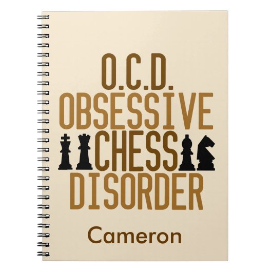 Funny Chess Custom Notitieboek (Voorkant)