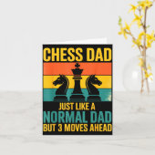 Funny Chess Dad Like Normal Dad Three Moves Ahead Kaart (Gele Bloem)