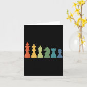 Funny Chess Eces Board Game Lover Player Themed Ch Kaart (Gele Bloem)