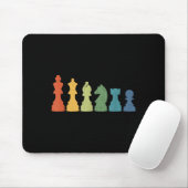 Funny Chess Eces Board Game Lover Player Themed Ch Muismat (Met muis)