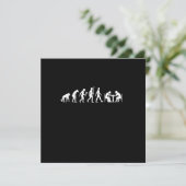 Funny Chess Evolution Chess Player Gift Idee Kaart (Staand voorkant)