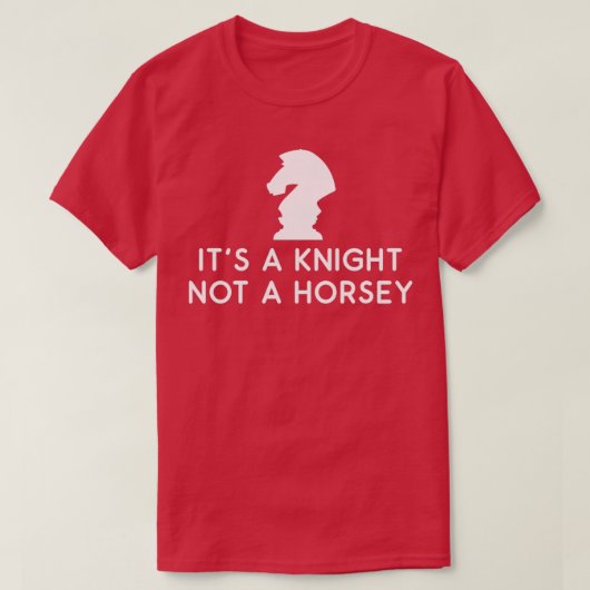Funny Chess is een Knight geen Horsey T-shirt (Design voorkant)