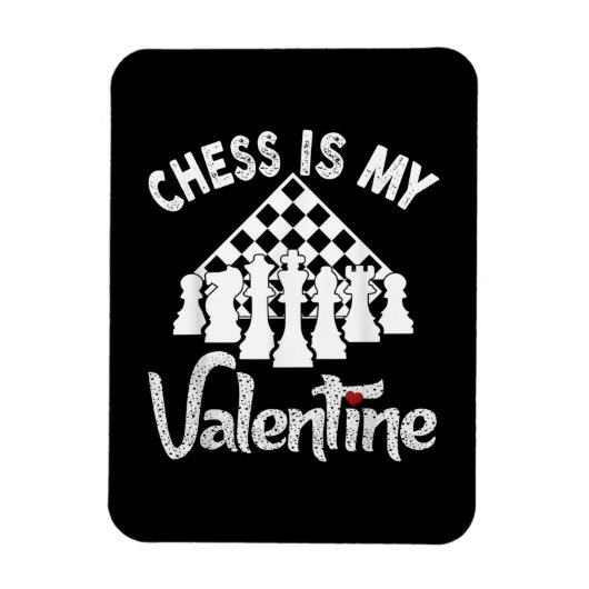 Funny Chess is mijn Valentijn Coach Player Fan Lov Magneet (Verticaal)