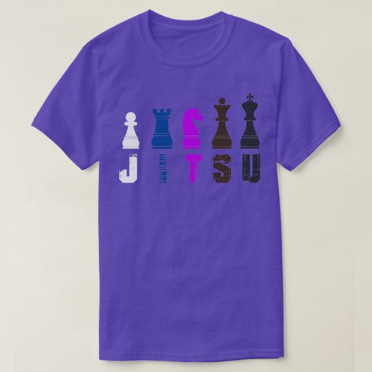 Funny Chess Jiu Jitsu voor BJJ 1 T-shirt (Design voorkant)