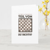 Funny Chess Kaart (Gele Bloem)