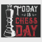 Funny Chess King Castling Design Cadeaupapier (Vlak)