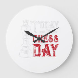 Funny Chess King Castling Design Grote Klok