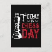 Funny Chess King Castling Design Informatiekaartje (Voorkant)