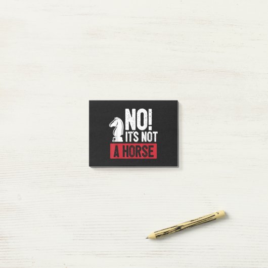 Funny Chess King Castling Design Post-it® Notes (Op bureau)