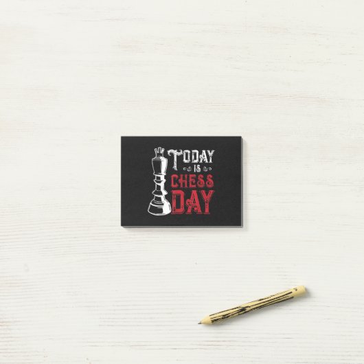 Funny Chess King Castling Design Post-it® Notes (Op bureau)